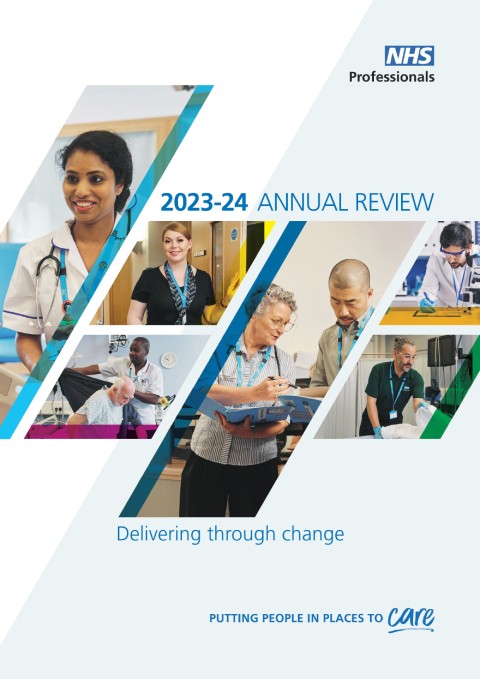 Front cover of the NHSP Annual Review 2023-24